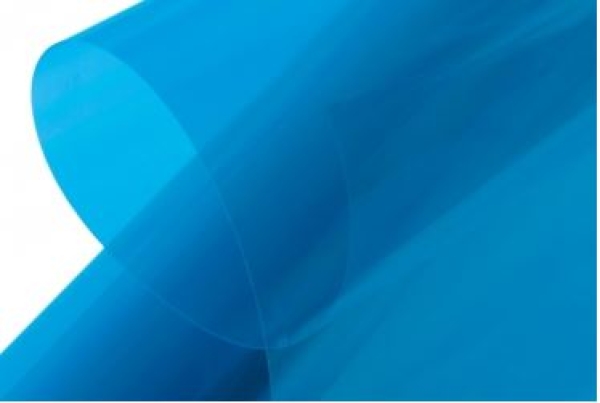 KAV60.12016.2 Bügelfolie KAVAN transparent-blau 2mtr.